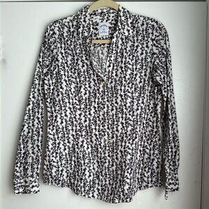 Women’s Brooks Brothers purple floral button down size 6